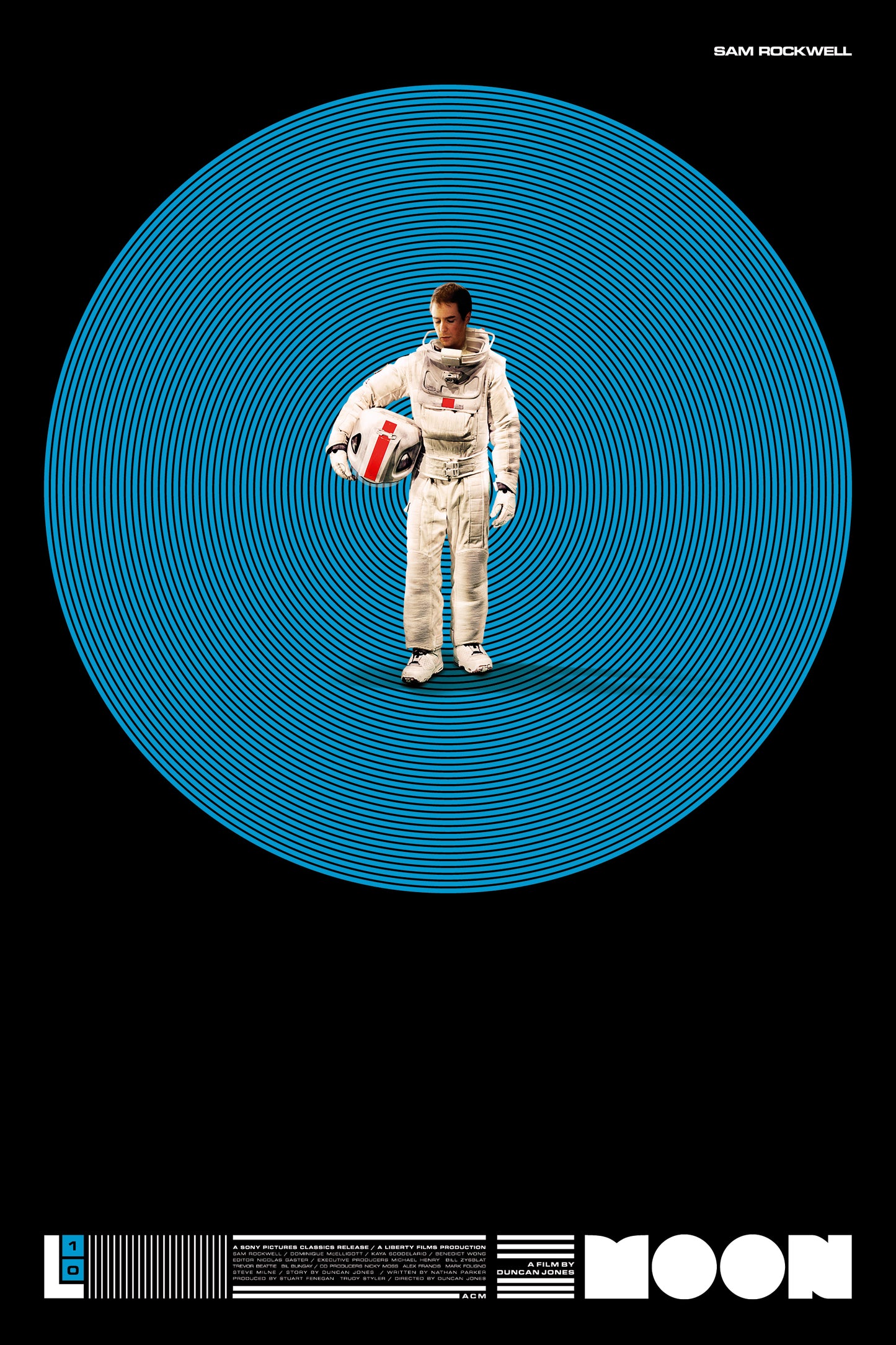 Moon - 10 year Anniversary Poster MOON BLUE