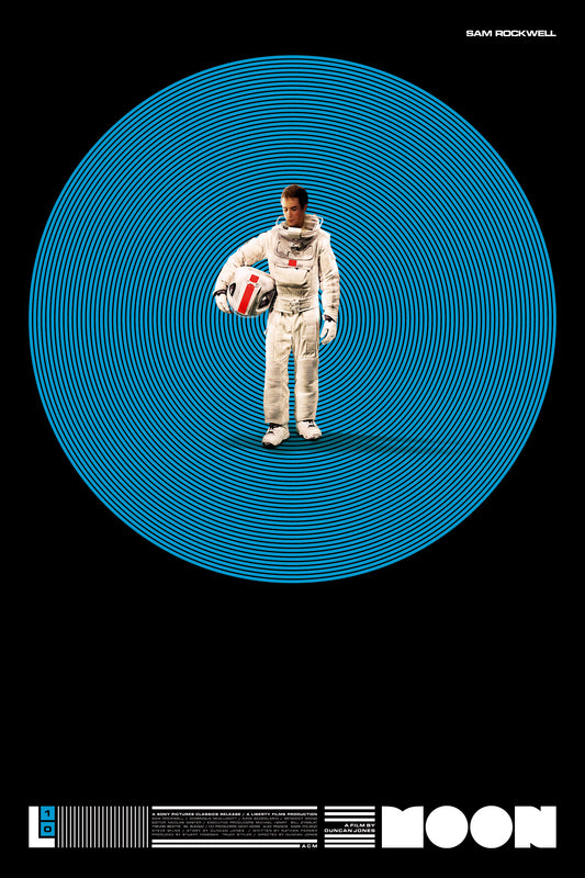 Moon - 10 year Anniversary Poster MOON BLUE