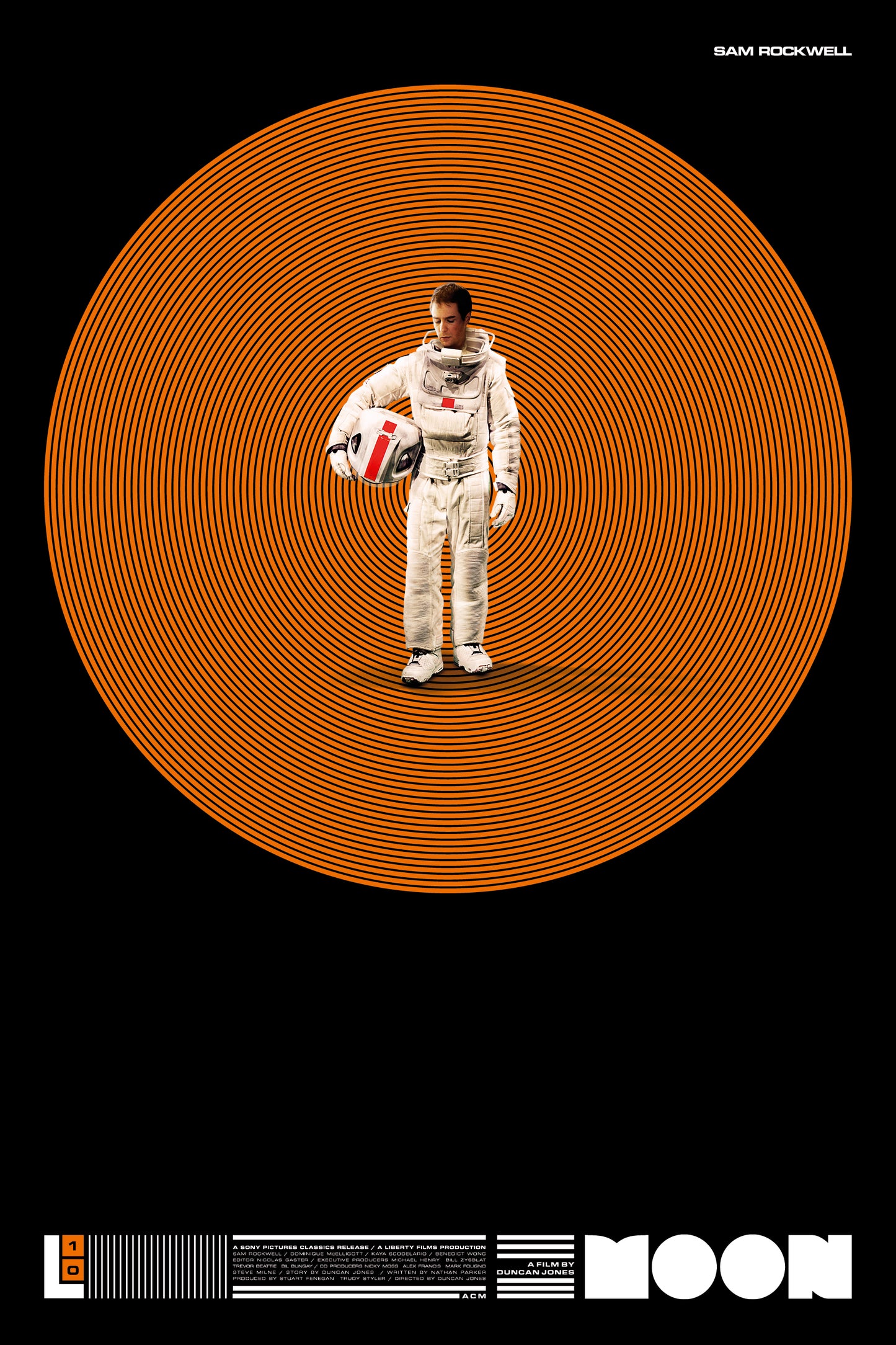 Moon - 10 year Anniversary Poster LUNAR INDUSTRIES ORANGE