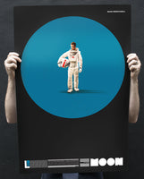 Moon - 10 year Anniversary Poster MOON BLUE