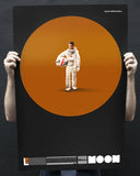Moon - 10 year Anniversary Poster LUNAR INDUSTRIES ORANGE